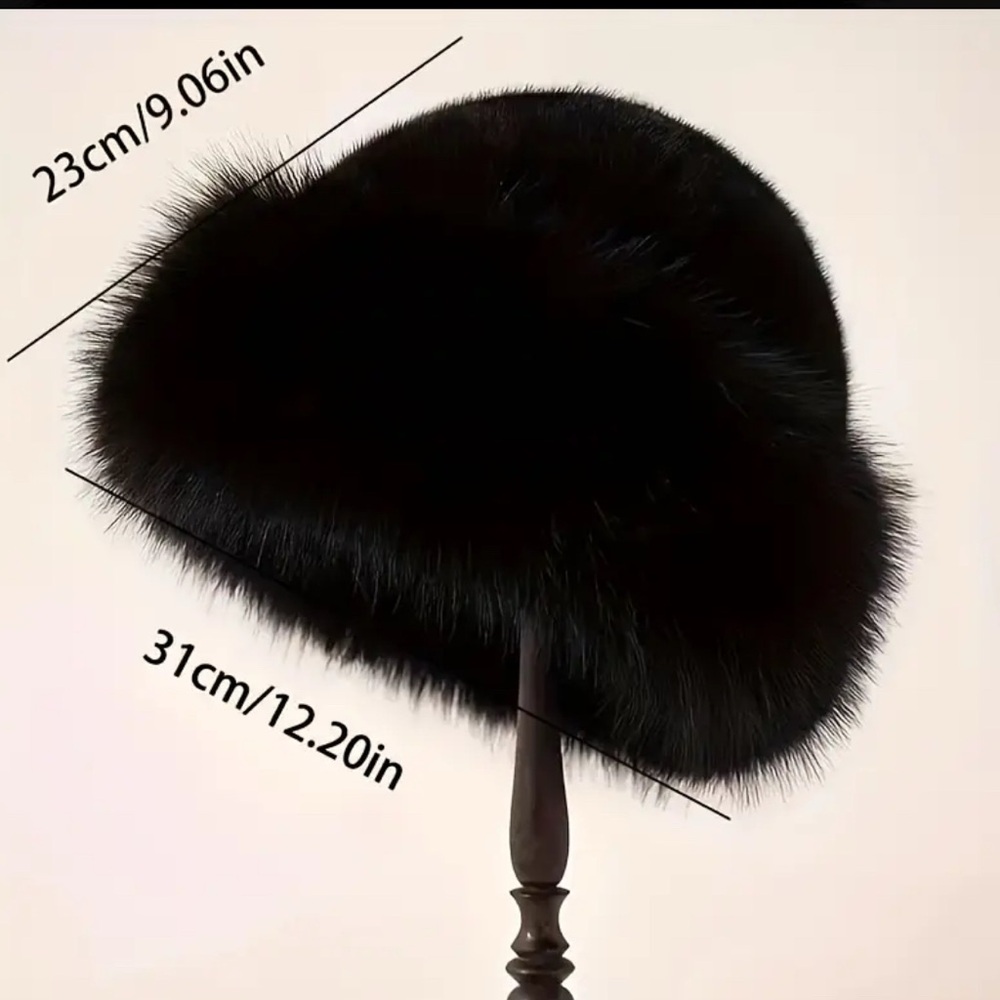 Faux Fur Bucket Hat - Picture 5 of 6